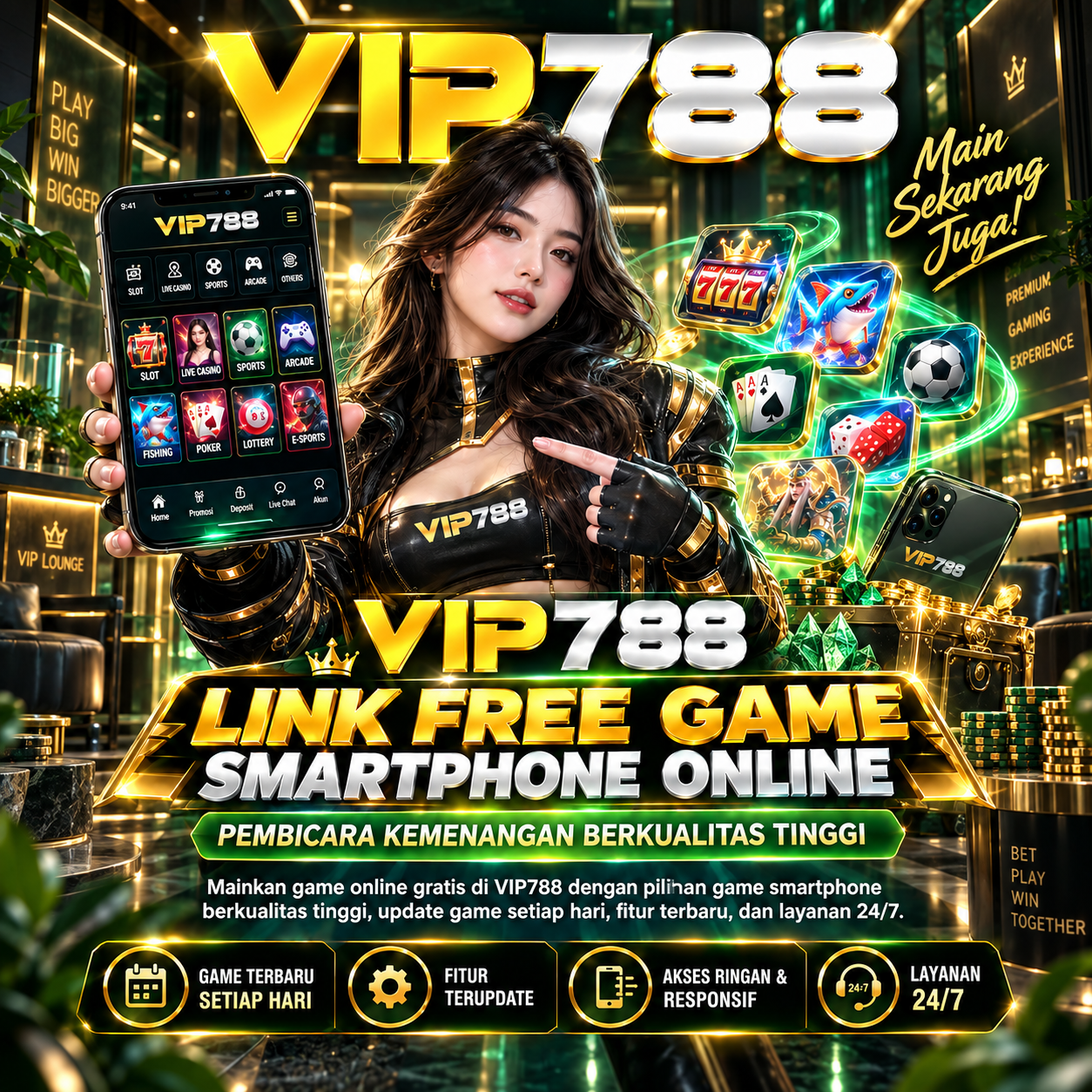 VIP788 : Link Free Game Smartphone Online Pembawa Kemenangan Berkualitas Tinggi